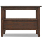 Solid Wood Narrow Side Table, 14 in Wide, 24 in D x 14 in W x 20 in H