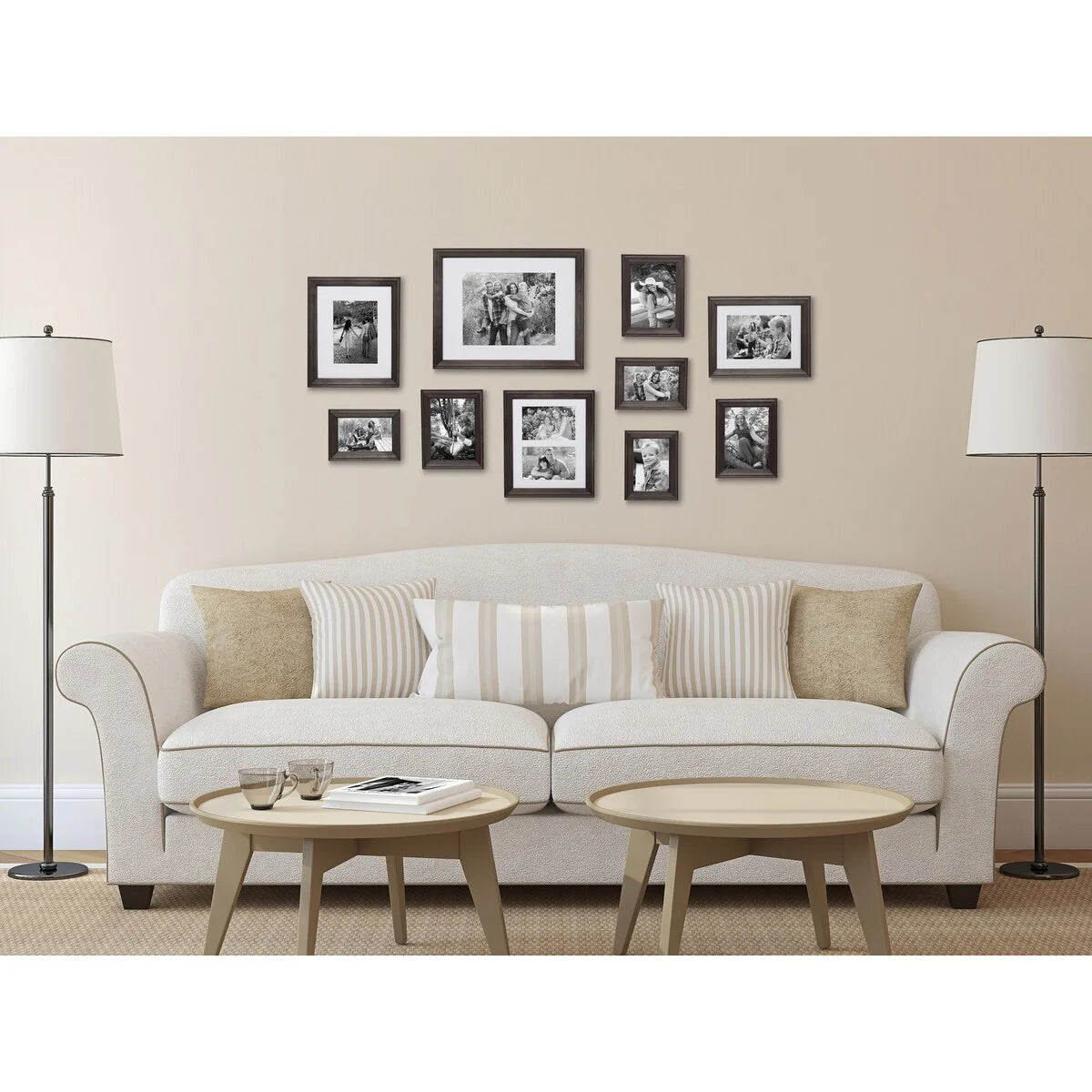 10-Piece Wood Gallery Wall Picture Frame Set - 11 x 14 in