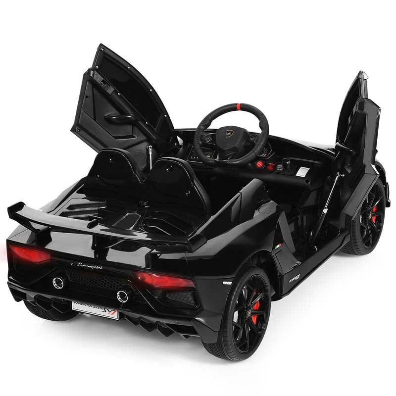 Licensed Lamborghini SVJ Kids Ride-On Car, 12V Battery Powered - Red, White, Black, Green Or Pink
