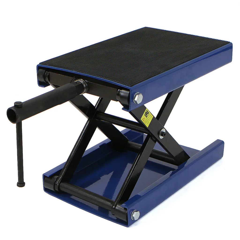 Motorcycle Scissor Jack 1100lbs Blue/Black
