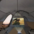 unp 10-Person Camping Tent, 18ft x 9ft x 78in, 2 Rooms, 5 Mesh Windows