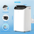 Portable Air Conditioner 14,000 BTU, Up To 700 Square Feet, Pearl White + Dark Grey