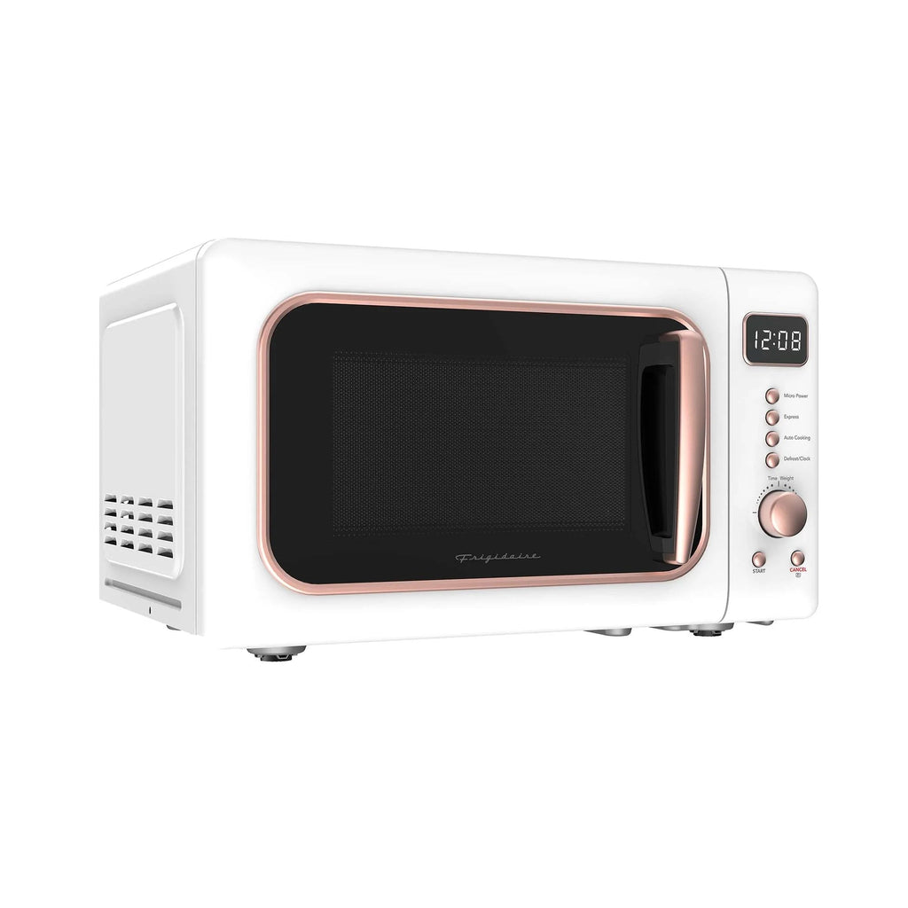Frigidaire Retro Countertop Microwave Oven, 0.7 Cu. Ft., 700 Watts, Black And Gold