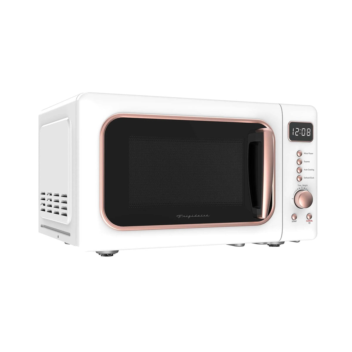 Frigidaire Retro Countertop Microwave Oven, 0.7 Cu. Ft., 700 Watts, Black And Gold