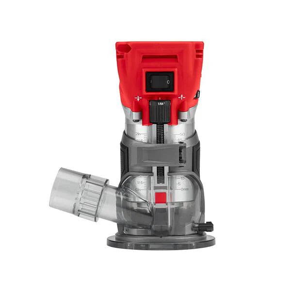 Milwaukee M18 Fuel 18V Lithium-Ion Brushless Cordless Compact Router With Plunge Base - 48-10-5601