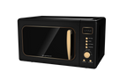 Frigidaire Retro Countertop Microwave Oven, 0.7 Cu. Ft., 700 Watts, Black And Gold