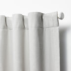 Blackout Single Window Curtain Panel, Back Tab And Rod Pocket, 100% Cotton