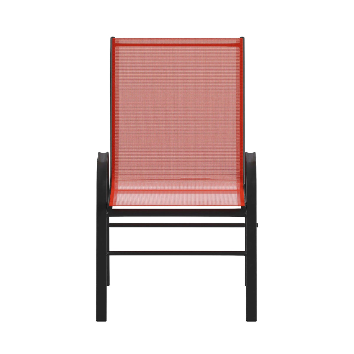 Emma + Oliver Outdoor Stack Chairs, Gray, 4 Pack, 21.25in W x 29in D x 36in H