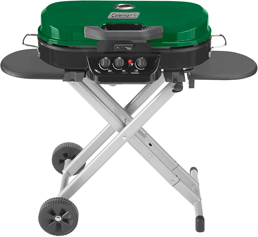 Portable Stand-Up Propane Grill, Black, 3 Burners - 285