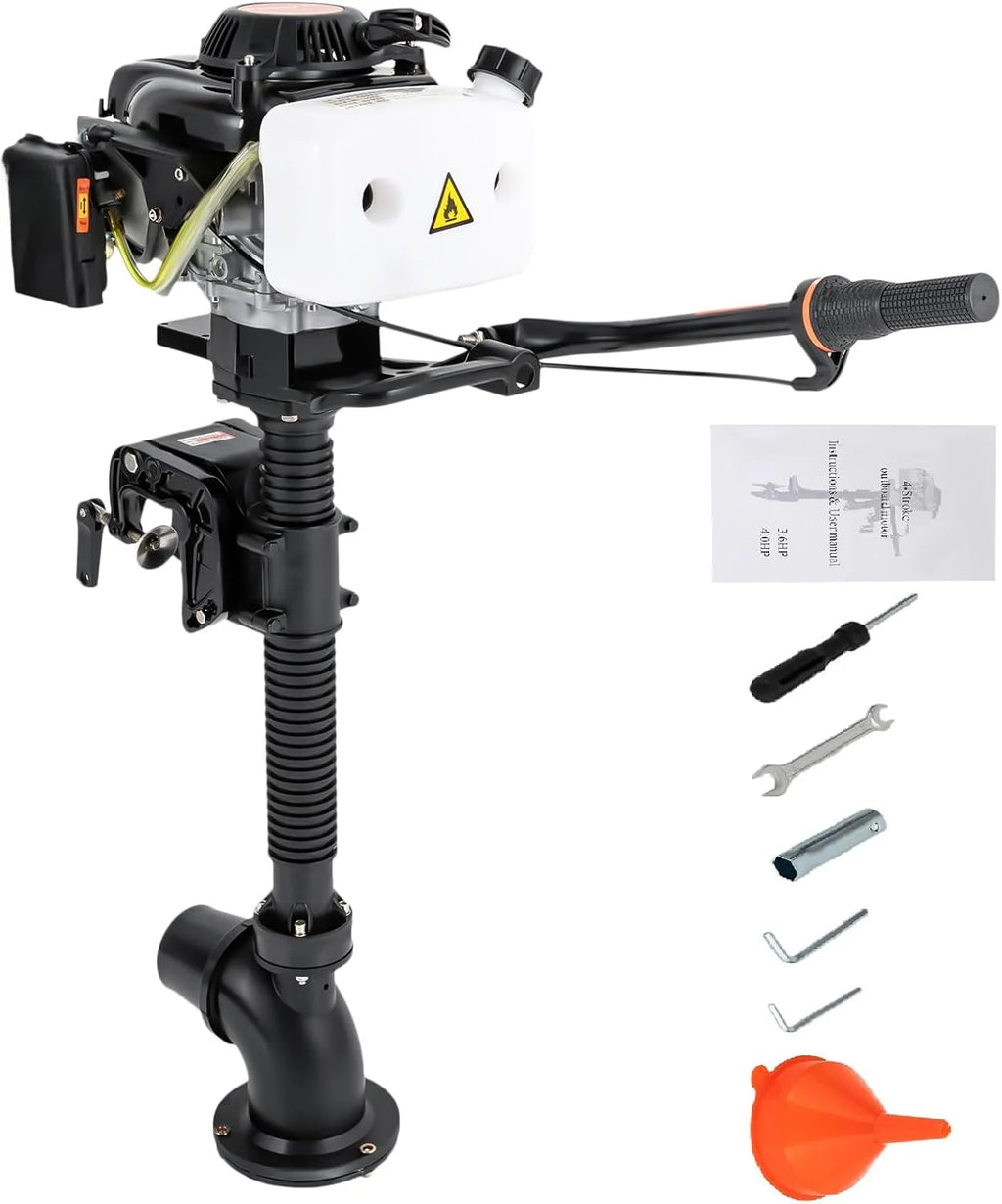 4 Stroke 4HP 55CC Outboard Motor With Wind Cooling CDI System
