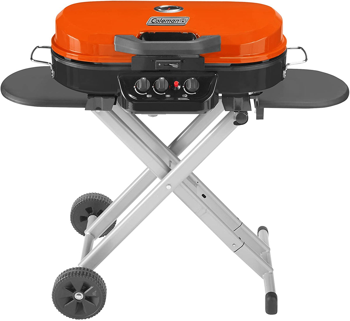 Portable Stand-Up Propane Grill, Black, 3 Burners - 285