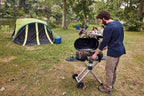 Portable Stand-Up Propane Grill, Black, 3 Burners - 285