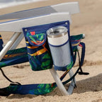 Backpack Beach Chair 2 Pack, Tropical Foliage/Dark Blue - 2622206