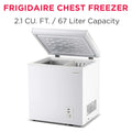 Frigidaire Chest Freezer, 2.1 Cu. Ft., White