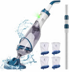 Cordless Handheld Pool Vacuum With Telescopic Pole, 20V, 28 x 8 x 4.8 in - T403