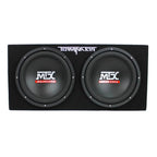 MTX 12in 1200 Watt Dual Car Subwoofer Package With Amplifier And Installation Kit - TNP212D2