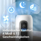 Philips Smart Tower Fan 7000 Series - 8,4 m/s, 22 dB, WLAN, 12 Levels