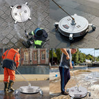 Twinkle Star 15 Inch Stainless Steel Pressure Washer Surface Cleaner With 2 Extension Wands And 2 Replacement Nozzles