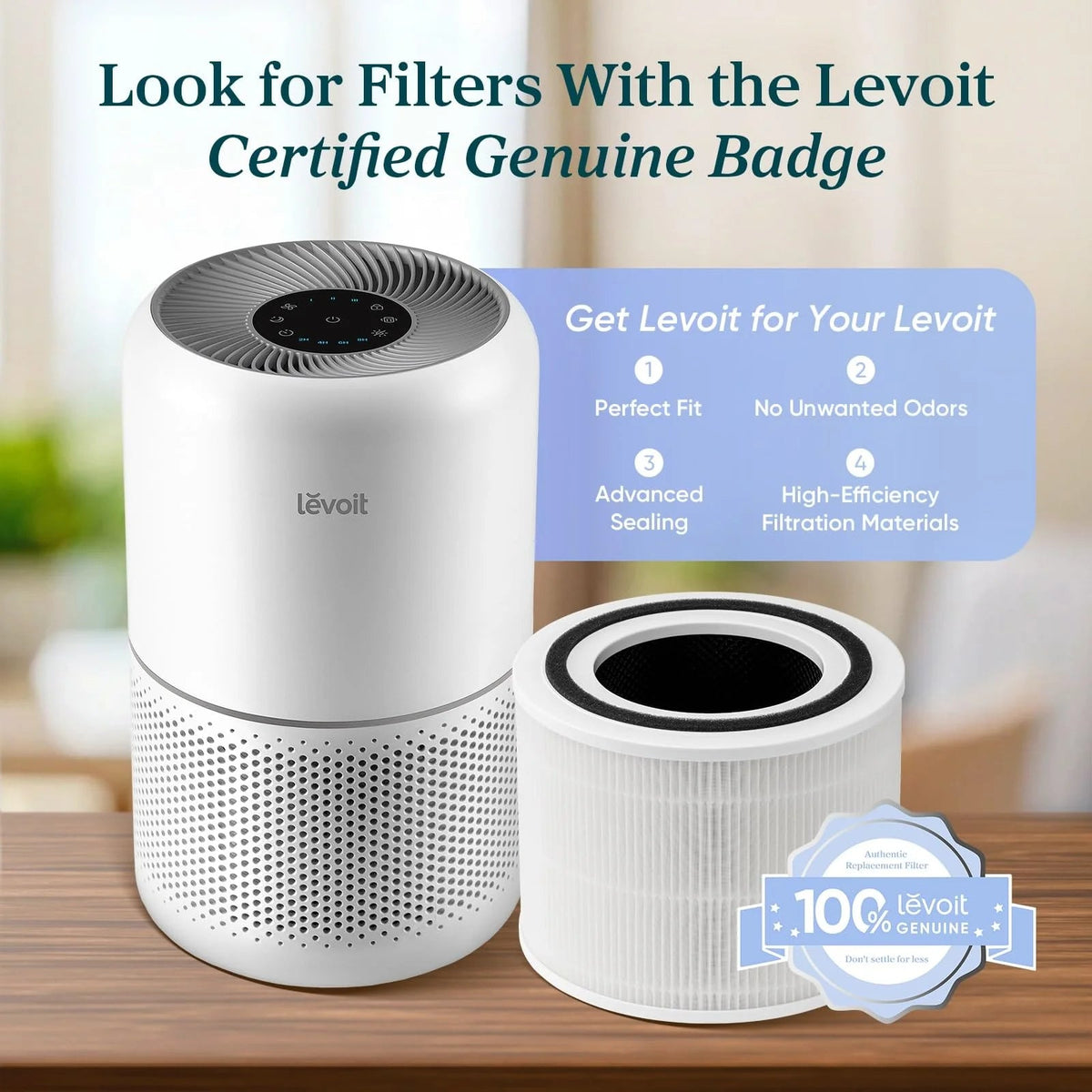 Compact Air Purifiers For Home, 2 Pack - 143 CFM CADR