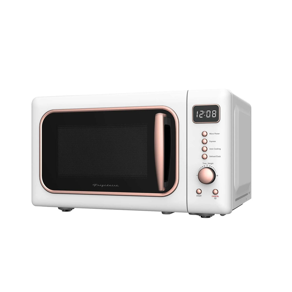 Frigidaire Retro Countertop Microwave Oven, 0.7 Cu. Ft., 700 Watts, Black And Gold