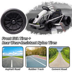Electric Go-Kart For Kids Ages 8-12, 24V 9Ah Battery, Dual 300W Motors