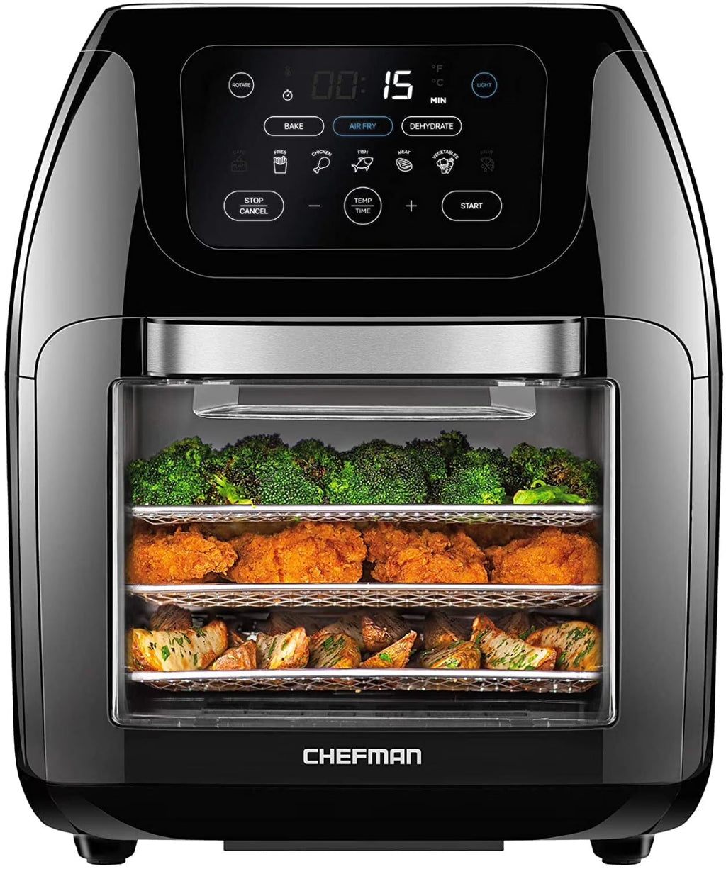 Chefman Digital Air Fryer With Rotisserie, 10 Qt, 17 Presets - CRJ38-10-RDO-V2