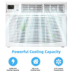 10000 BTU Quiet Window Air Conditioner With Remote, Eco Mode And Dehumidifier
