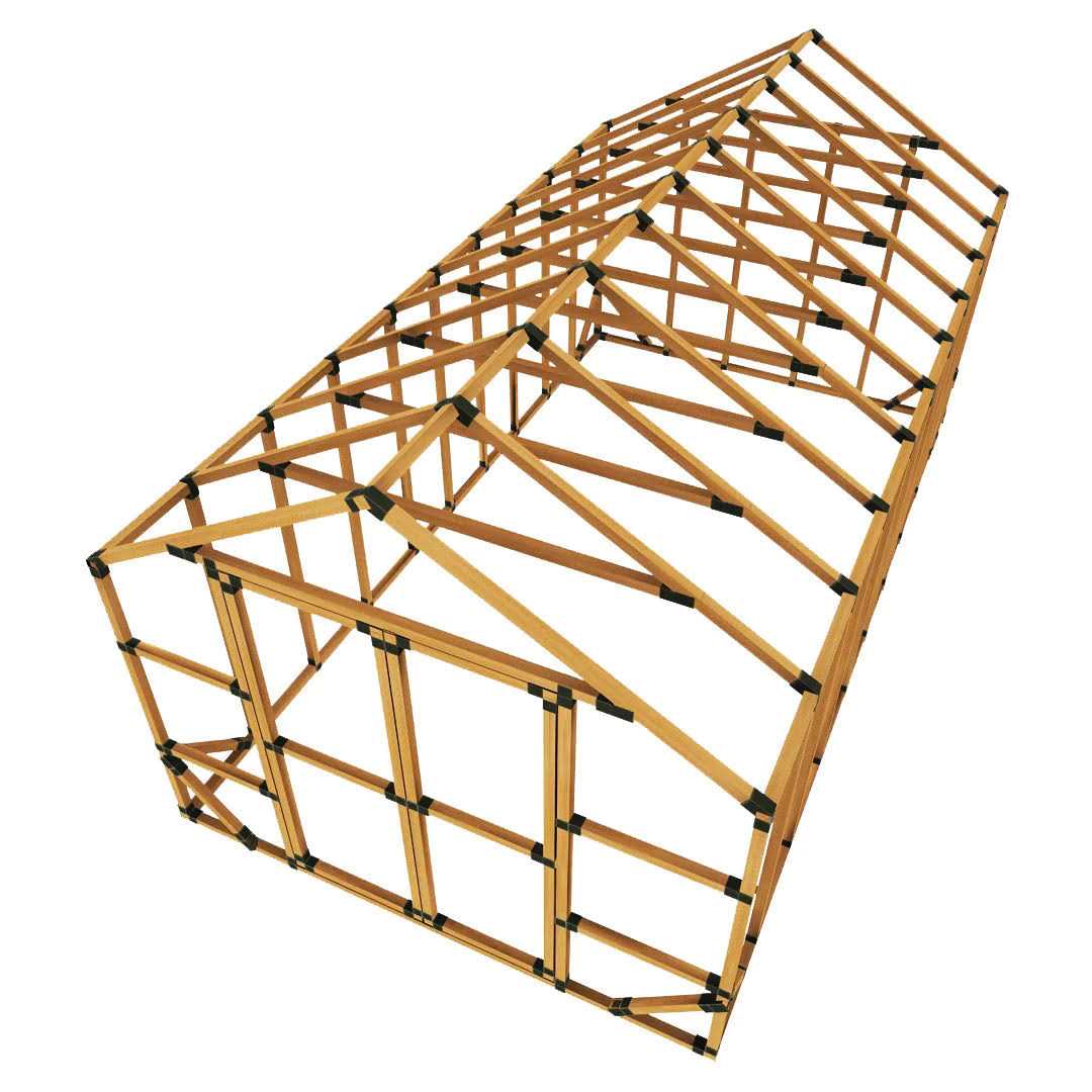 E-Z Frames DIY Greenhouse Bracket Kit, 10 ft. x 20 ft.