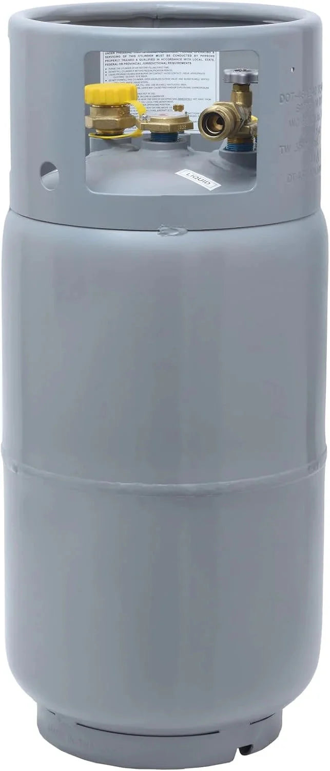 Flame King Steel Forklift Propane Tank Cylinder, 33.5 lb, Gray