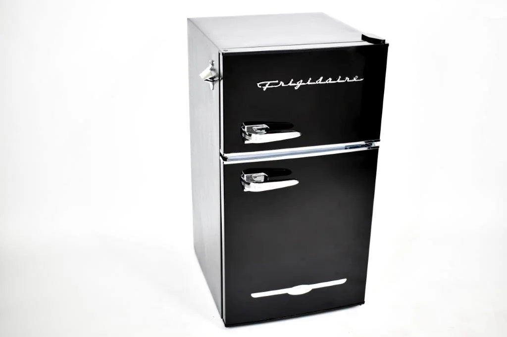 Frigidaire Retro Two-Door Compact Refrigerator With Freezer, 3.1 Cu. Ft., Red