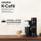 Keurig K-Cafe Essentials Single Serve K-Cup Pod Coffee Maker With Milk Frother, Black