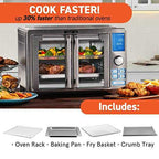 Gourmia French Door Digital Air Fryer Oven
