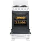 Hotpoint Freestanding Electric Range, 20 in, 4 Burner, White