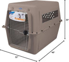 Petmate Ultra Vari Dog Travel Kennel, 48 in Long, 90 to 125 lbs - Taupe Black