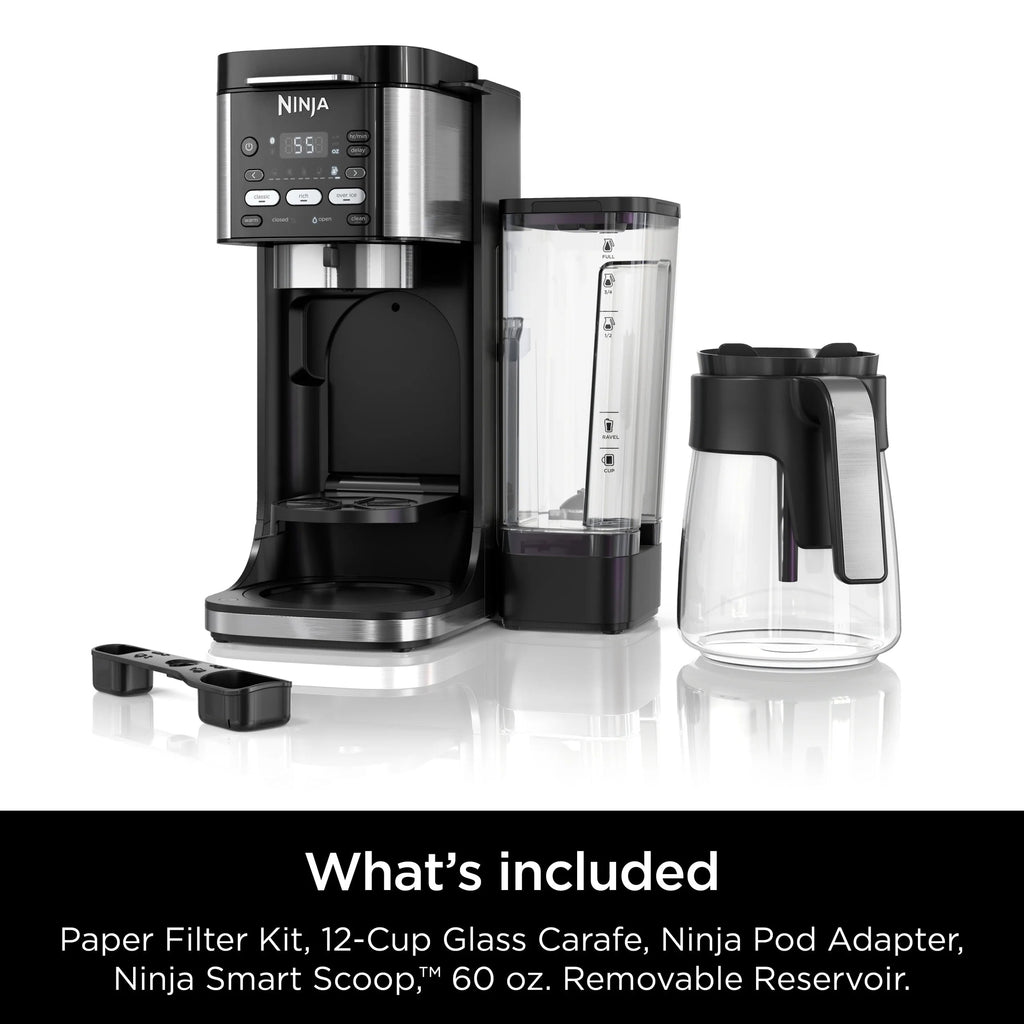 Ninja DualBrew Hot & Iced Coffee Maker, Single-Serve And 12-Cup Drip - CFP101