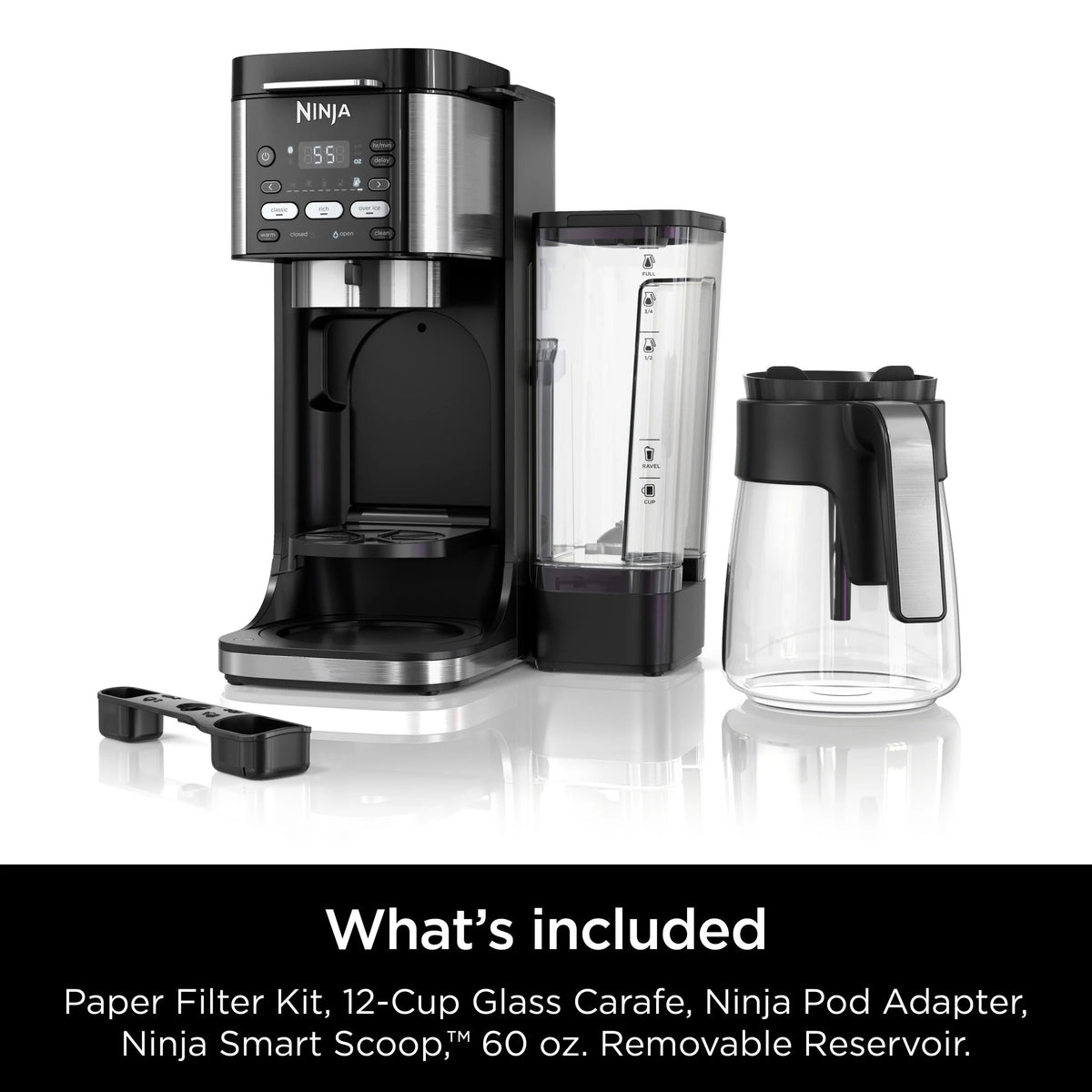 Ninja DualBrew Hot & Iced Coffee Maker, Single-Serve And 12-Cup Drip - CFP101