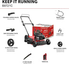 PowerSmart 21 in Gas Push Lawn Mower With 125cc Briggs And Stratton E300 Engine - 2-in-1