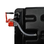 17 Gallon Low Profile Oil Drain Container With Pump Hose - Black