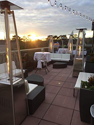 2 Sets 40,000 BTU Propane Pyramid Patio Heaters