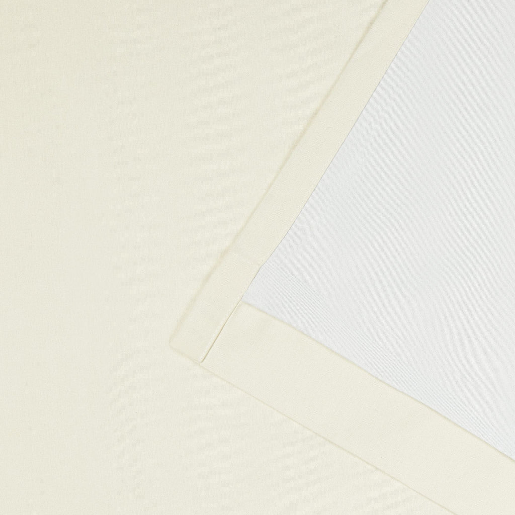 Blackout Single Window Curtain Panel, Back Tab And Rod Pocket, 100% Cotton