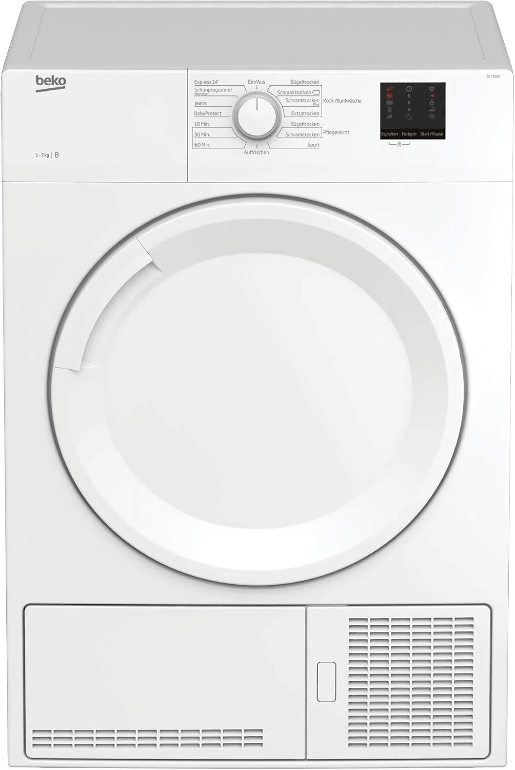 Beko DC 7130 N b100 Kondenstrockner, 7 kg, 15 Programme, Express