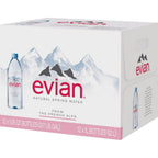 Evian Natural Spring Water 1L Bottles, 12 Pack