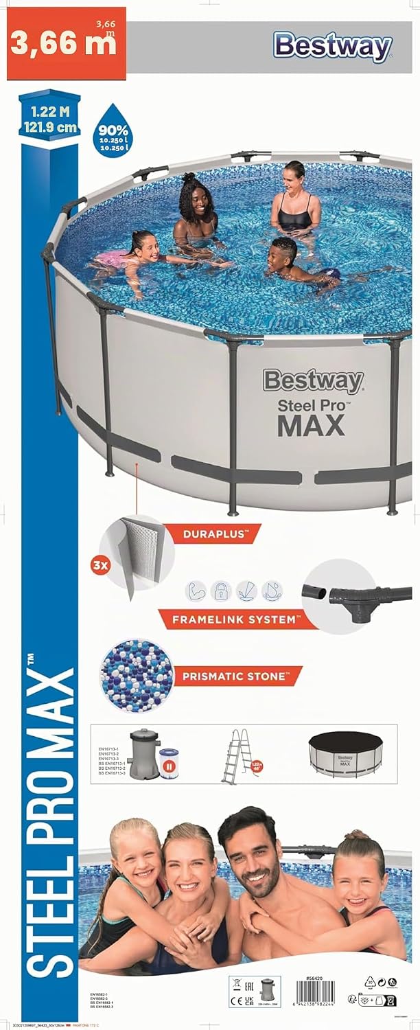 Bestway Steel Pro Max Pool Set 3,66 x 1,22 m - 1056420FRX21