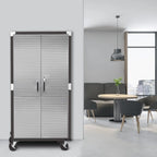 Seville Classics Steel Storage Cabinet, 36 inch W x 18 inch D x 72 inch H - UltraHD