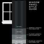 Blackout Single Window Curtain Panel, Back Tab And Rod Pocket, 100% Cotton