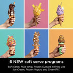 Ninja CREAMi Swirl Ice Cream And Soft Serve Maker, 13 Programs, Two 16oz Pints - NC701