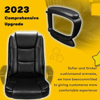 High-Back Ergonomic Leather Executive Office Chair, 400 lb Capacity