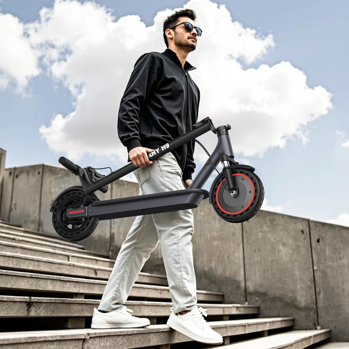 Electric Scooter With 350W/500W Motor And 22 Mph Top Speed