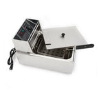 denest 5kW Large Single-Tank Electric Deep Fryer With Fry Basket - 6/12L