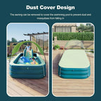 Ergocar Inflatable Swimming Pool With Water Slide And Awning - 2.1 Meters, Three Layers